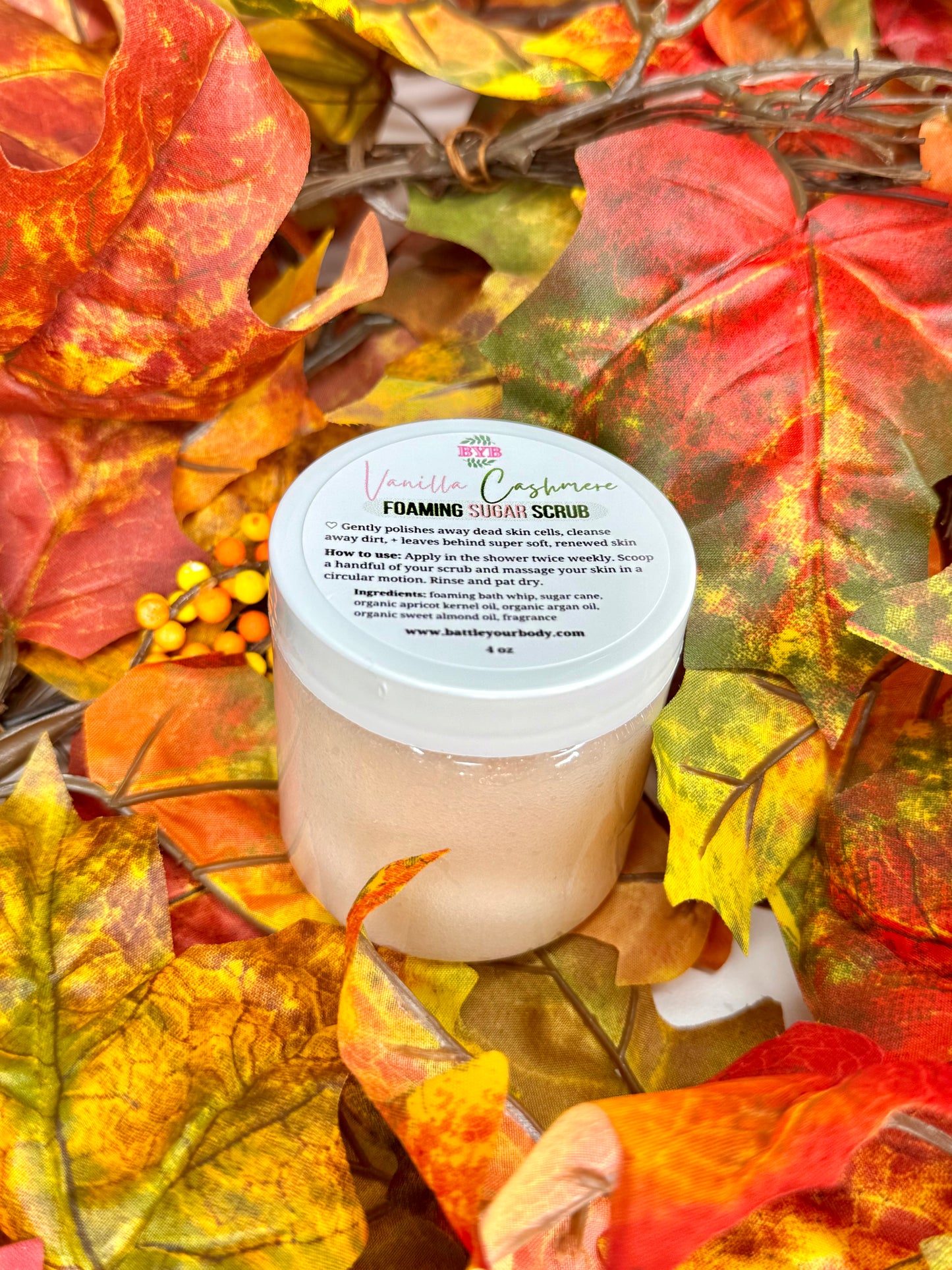 Vanilla Cashmere Foaming Sugar Scrub