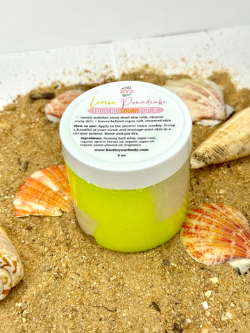 Lemon Poundcake Foaming Sugar Scrub