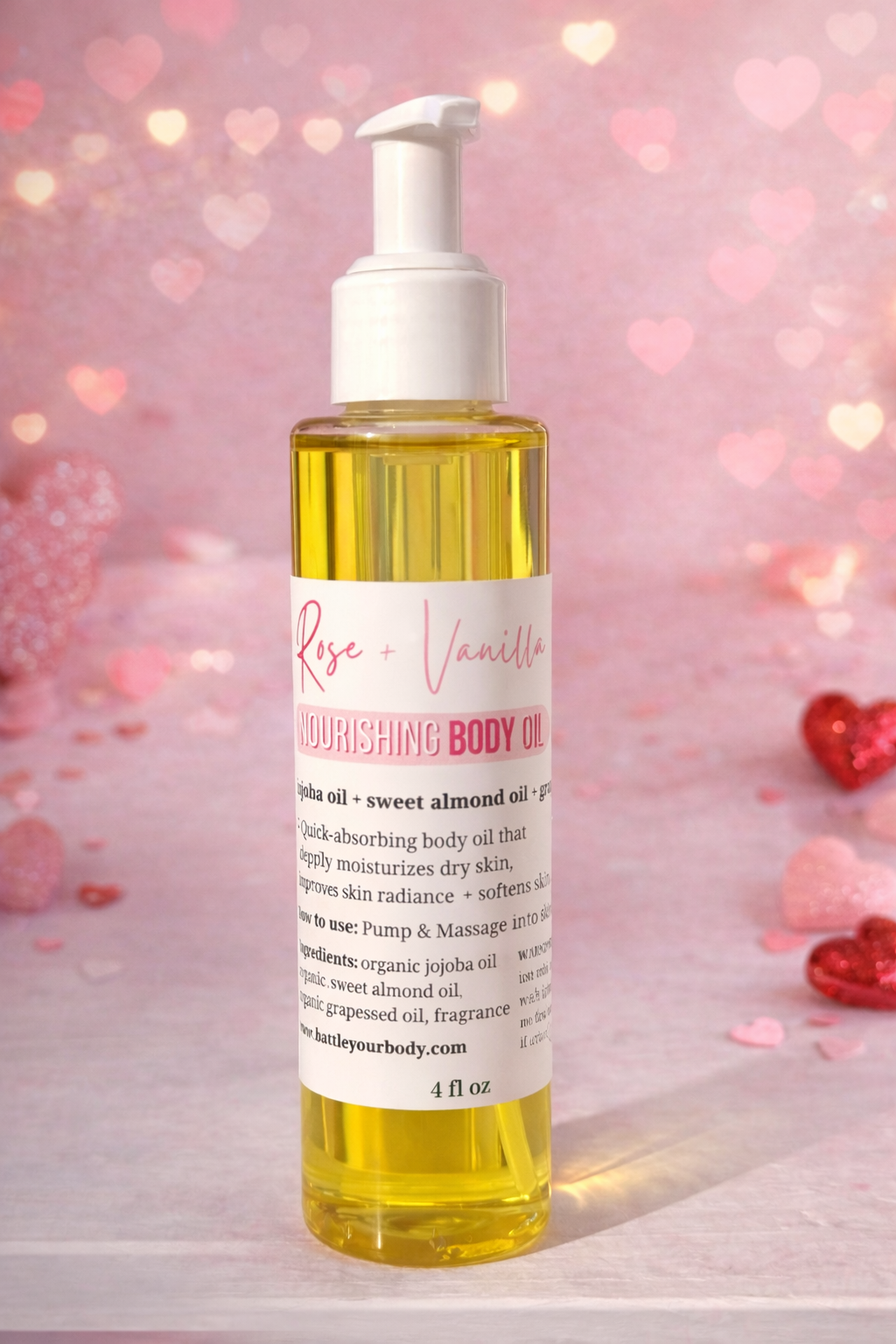 Rose + Vanilla Body Oil
