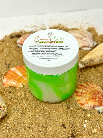 Coconut Lime Foaming Sugar Scrub