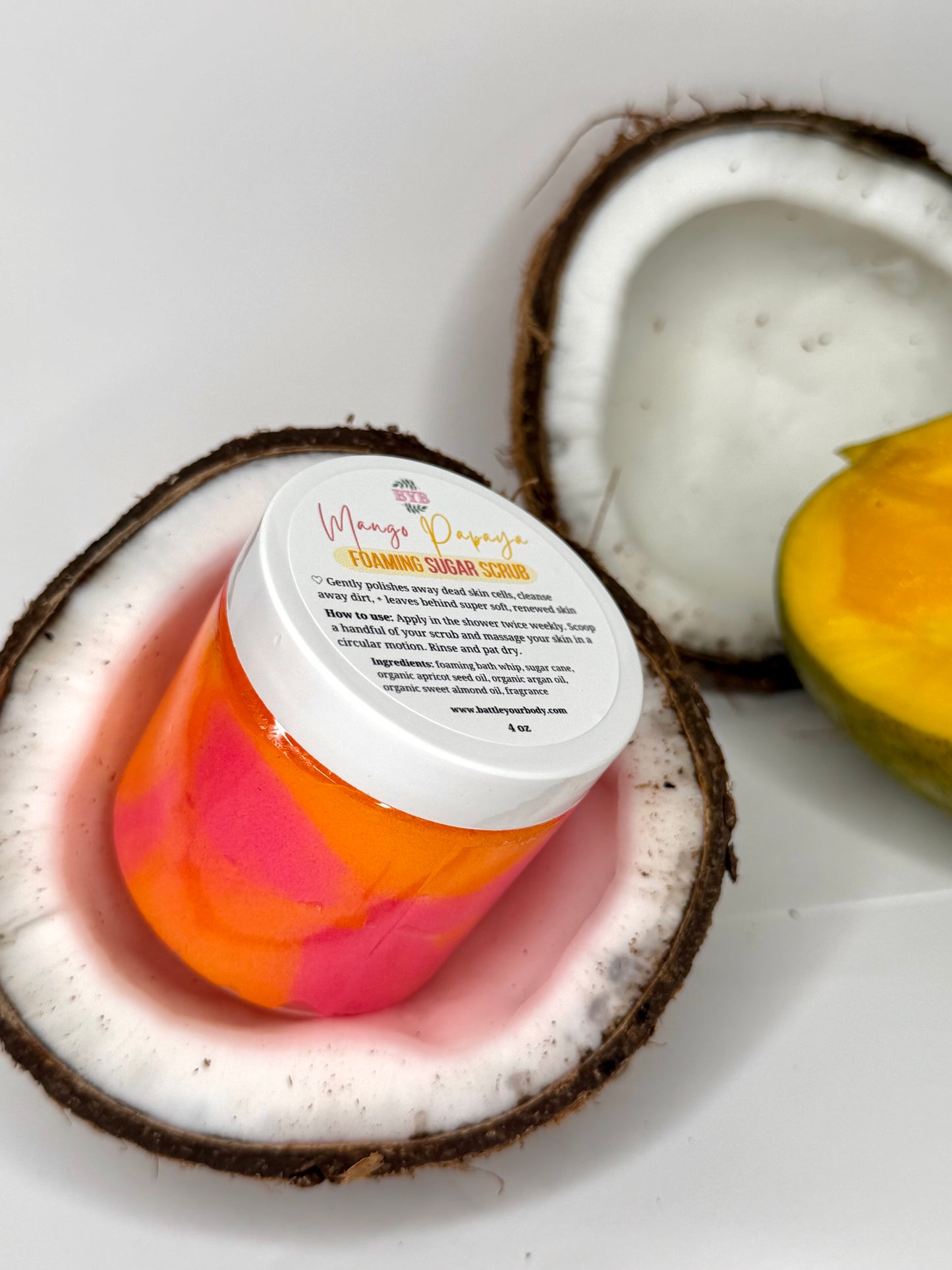 Mango Papaya Foaming Sugar Scrub