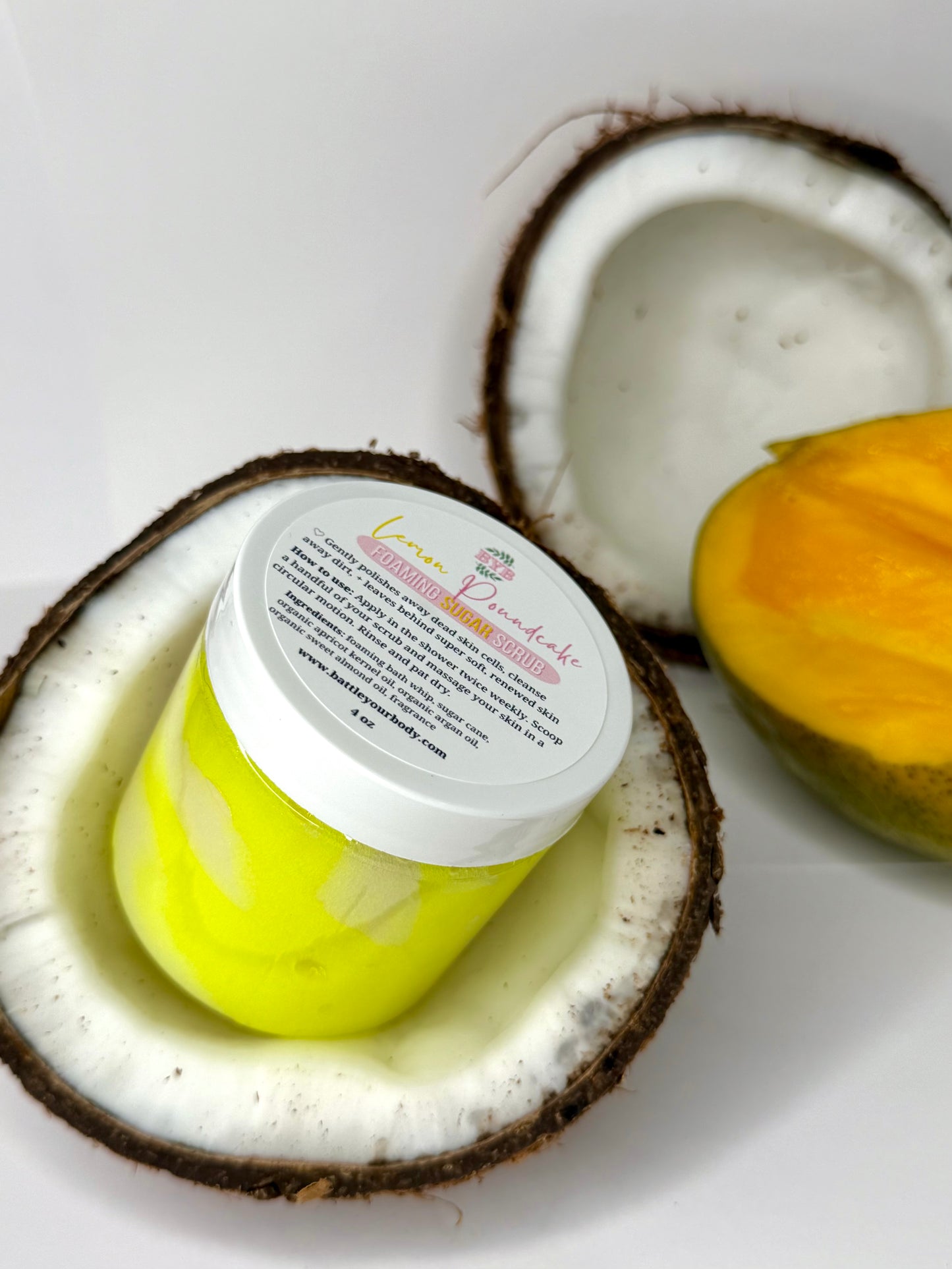 Lemon Poundcake Foaming Sugar Scrub